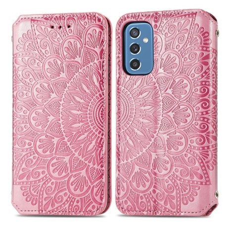 Чехол-книжка Blooming Mandala для Samsung Galaxy M52 5G - розовый