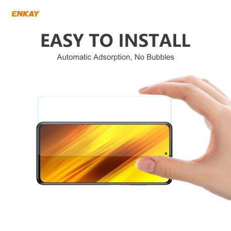 Защитное стекло ENKAY Hat-prince Full Glue 0.26mm 9H 3D для Xiaomi Poco X3 / X3 NFC