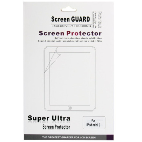 Защитная матовая пленка на iPad mini 2 Retina / iPad mini / iPad mini 3- прозрачная