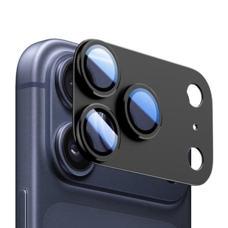 Защита камеры XDCASE Titanium Alloy Hollow Camera Lens на iPhone 17 Pro Max - черное