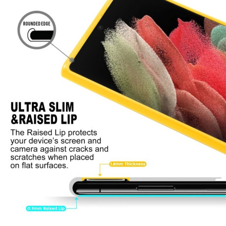 Противоударный чехол MERCURY GOOSPERY PEARL JELLY для Samsung Galaxy S22 Ultra 5G - желтый
