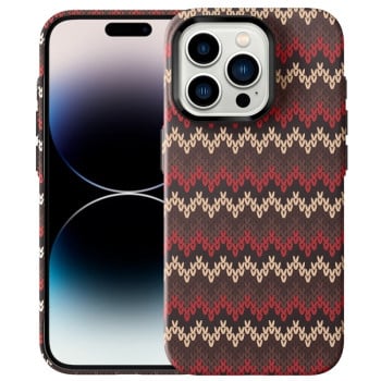 Чехол Textile Texture Matte Ultra-thin для iPhone 15 Pro Max - красный