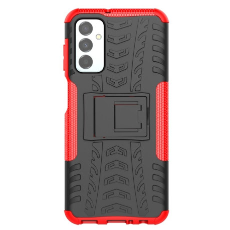 Противоударный чехол Tire Texture на Samsung Galaxy M23 / F23 5G - красный