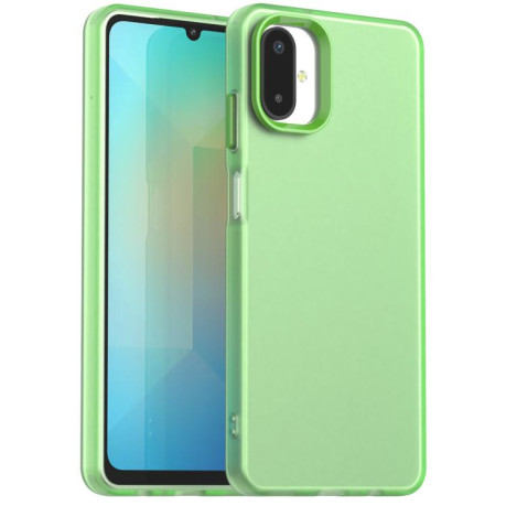 Противоударный чехол Candy Series для Samsung Galaxy F06 5G / M06 5G - зеленый