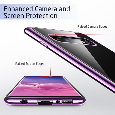 Силиконовый чехол ESR Twinkler Series на Samsung Galaxy S10+ Plus- фиолетовый
