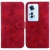 Чехол-книжка Lily Embossed Leather для OPPO Reno11 F Global - красный