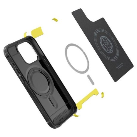 Оригинальный чехол Spigen Rugged Armor Mag MagSafe для iPhone 15 Pro Max - Matte Black