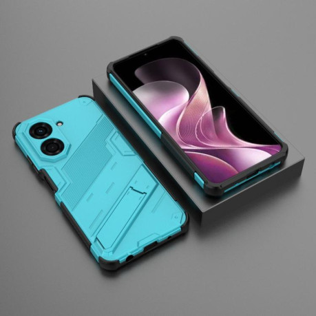 Противоударный чехол Punk Armor для Xiaomi Redmi A5 4G 171.1mm / Poco C71 5G - синий