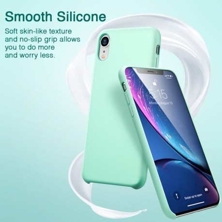 Силиконовый чехол ESR Yippee Series Silicone на  iPhone XR-мятный зеленый