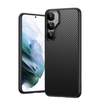 Протиударний чохол Kevlar Fiber Shockproof MagSafe для Samsung Galaxy S25+ 5G - чорний