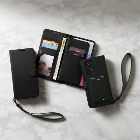 Оригинальный чехол Spigen Wallet S для Samsung Galaxy A53 5G - Black