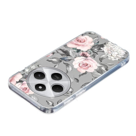 Чохол Colorful Painting Pattern TPU для Xiaomi Redmi 14C 4G/Poco C75/Redmi A4 5G - Flowers On Grey