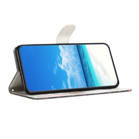 Чехол-книжка 3D Painting для Samsung Galaxy A56 5G - Pink Leopard Print