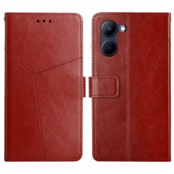 Чохол книжка Y-shaped Pattern для Realme 10 4G - коричневий