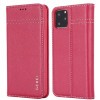 Кожаный чехол-книжка GEBEI Top-grain для iPhone 11 - пурпурно-красный