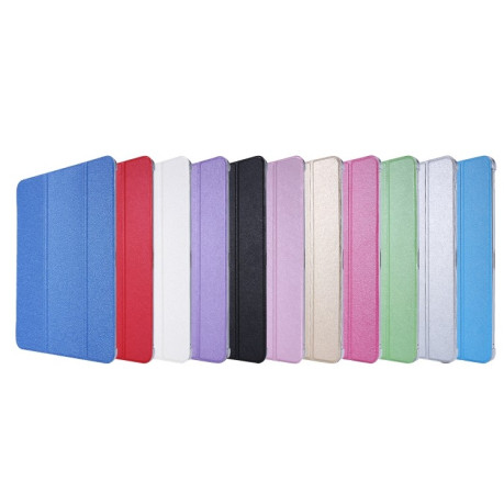 Чехол-книжка Silk Texture Three-fold на iPad Pro 11 2021 - голубой