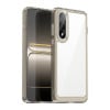 Чехол Colorful Acrylic Series с цветним бампером на OnePlus Nord 5 5G - прозрачно-серый