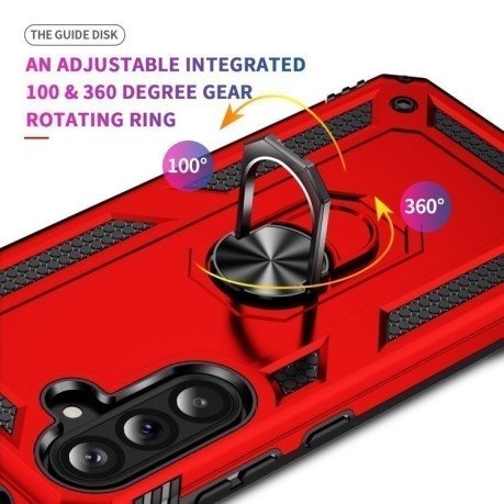 Протиударний чохол HMC 360 Degree Rotating Holder  для Samsung Galaxy A36 5G - червоний