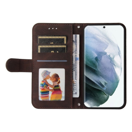 Чехол-книжка Skin Feel Life Tree для Samsung Galaxy S22 Ultra - коричневый
