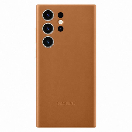 Оригинальный чехол Samsung Leather Cover для Samsung Galaxy S23 Ultra - brown (EF-VS918LAEGWW)