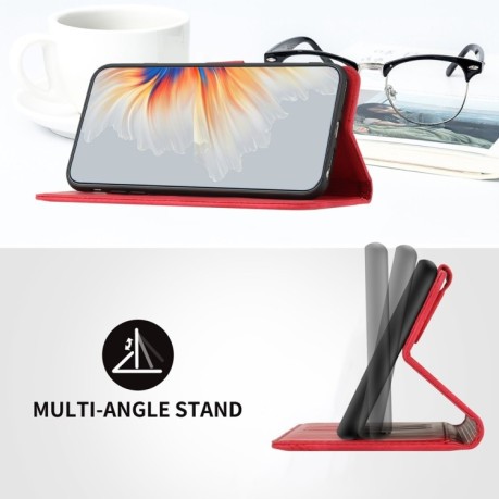 Чехол-книжка Skin Feel Heart Amile для Infinix Hot 50 Pro+ 4G - красный