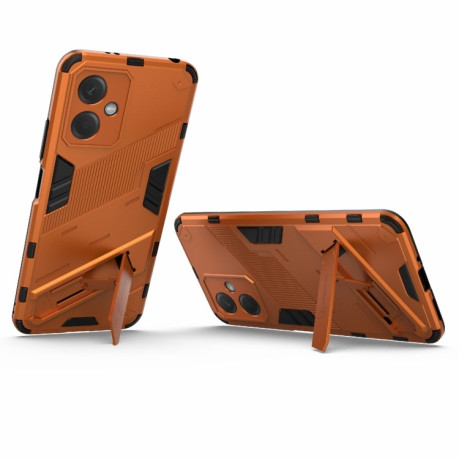 Противоударный чехол Punk Armor для Xiaomi Redmi Note 12 China - оранжевый