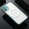 Удароміцний чохол Skin Feel with Metal Lens для iPhone 11 - темно-зелений