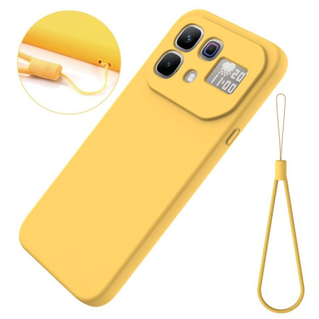 Силіконовий чохол Solid Color Liquid Silicone для Infinix Note 60 / 60 Pro 5G — жовтий