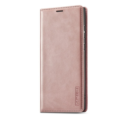 Чехол-книжка LC.IMEEKE Soft для Samsung Galaxy S22 Ultra - розовое золото