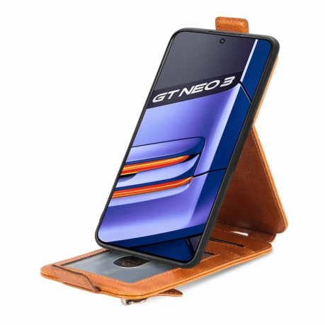 Флип-чехол Zipper Wallet Vertical для Realme GT Neo 3 - синий
