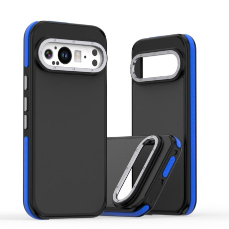 Противоударный чехол Dual-Color Skin Feel Shockproof Series на Google Pixel 9 Pro XL - синий