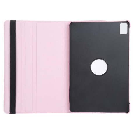 Чохол-книжка 360 Degree Rotation Litchi для iPad Pro 11 2024 - рожевий