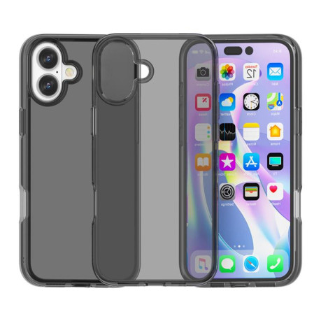 Противоударный чехол Terminator Style Glitter для iPhone 17 - серый