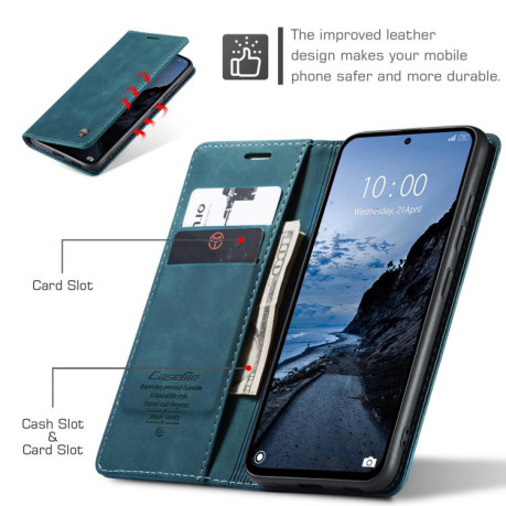 Чехол-книжка CaseMe-013 Multifunctional на Xiaomi Redmi Note 14 Pro 4G Global - синий