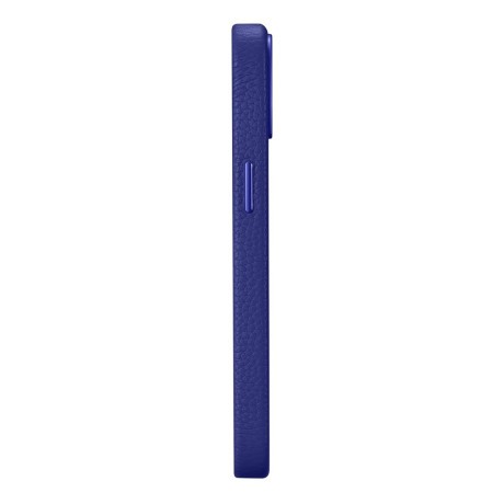 Шкіряний чохол iCarer Litchi Premium для iPhone 14 Plus - синій