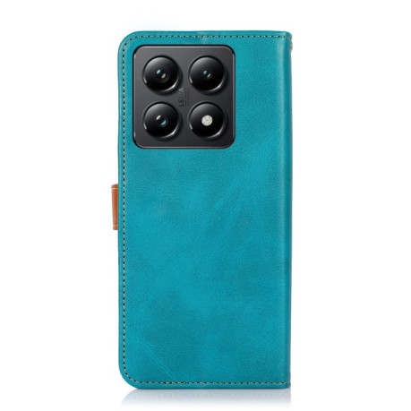 Чохол-книжка KHAZNEH Cowhide Texture на Xiaomi 14T Pro - синій