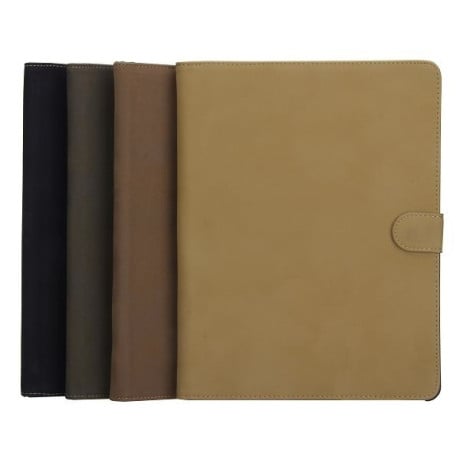 Шкіряний Чохол Folio Magnetic Flip хакі для iPad 2/3/4