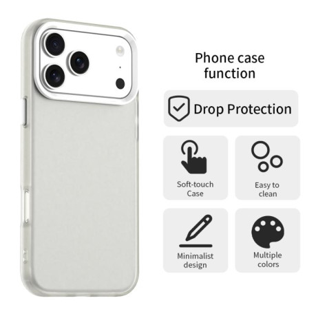 Противоударный чехол Candy Series для iPhone 17 Pro Max - белый