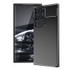 Ударозащитный чехол HMC Carbon Fiber Texture на Samsung Galaxy S23 Ultra 5G - черный