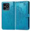 Чохол-книжка Mandala Embossing Pattern на Realme Note 50 - синій