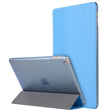 Чехол-книжка Silk Texture на iPad 9/8/7 10.2 (2019/2020/2021) - голубой
