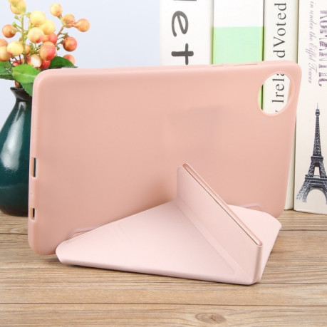 Чохол-книжка Demation Silicone Leather для Xiaomi Redmi Pad SE 8.7 - рожеве золото