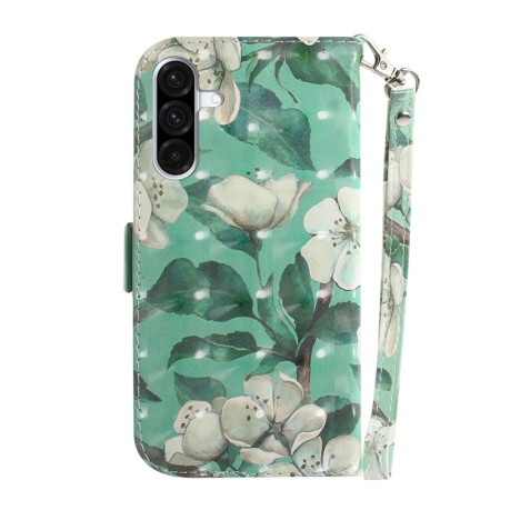 Чехол-книжка 3D Colored Horizontal Flip Leather для Samsung Galaxy A36 5G / A56 5G - Flower