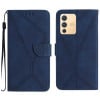 Чехол-книжка Stitching Embossed Leather для Vivo V23 5G - синий