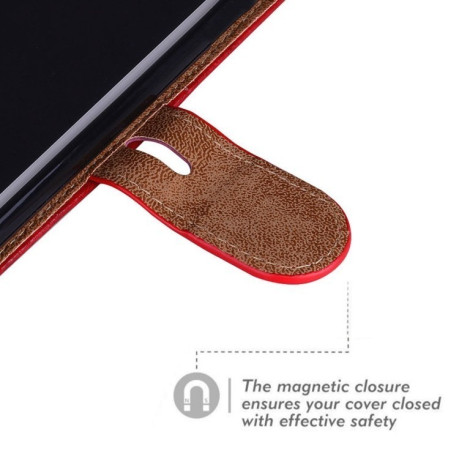 Шкіряний чохол-книжка Business Style Oil Wax Texture на iPhone XS Max-синій