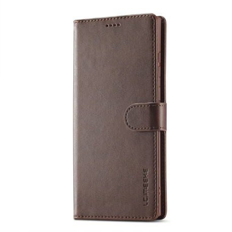 Чохол книжка LCIMEEKE Calf Texture  для Samsung Galaxy S25 Ultra 5G - кавовий