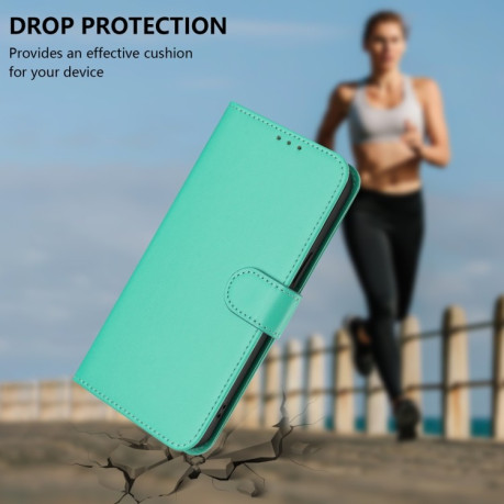Чехол-книжка Skin Feel Solid Color Leather для Infinix Zero 30 4G - зеленый