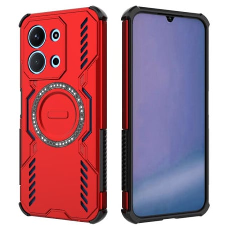 Протиударний чохол Butterfly Armor з MagSafe на Xiaomi Redmi 15C 5G / 4G EU 173mm - червоний