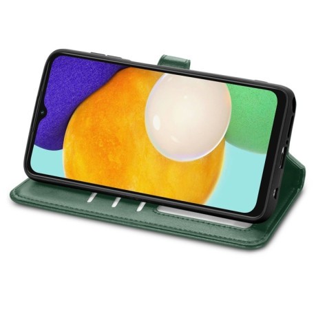 Чохол-книга Retro Solid Color на Samsung Galaxy A04s/A13 5G - зелений