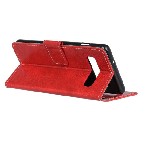 Кожаный чехол Retro Crazy Horse Texture на Samsung Galaxy S10 Plus/G975-красный